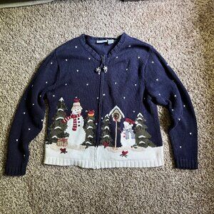 Croft & Barrow Vintage Winter Snowman Sweater